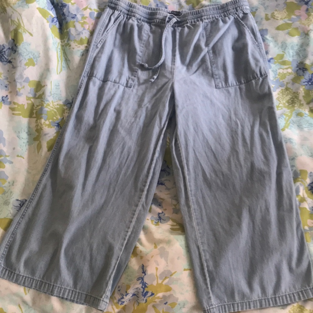 JCrew wide leg jeans